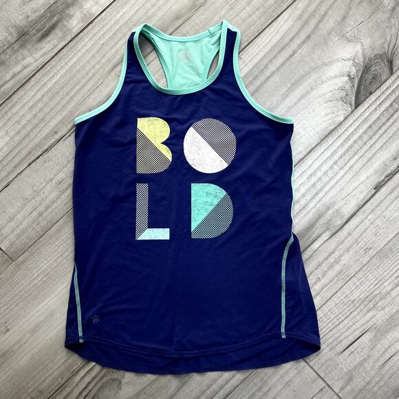 Athleta Girls Tennis Graphic Chi Rules Active Wear Set Shirt Tank Size 8/10 - Picture 5 of 6